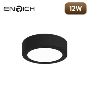 ดาวน์ไลท์-LED-หน้ากลม-ENRICH-EASY-O-สีดำ-12W