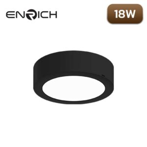 ดาวน์ไลท์-LED-หน้ากลม-ENRICH-EASY-O-สีดำ-18W