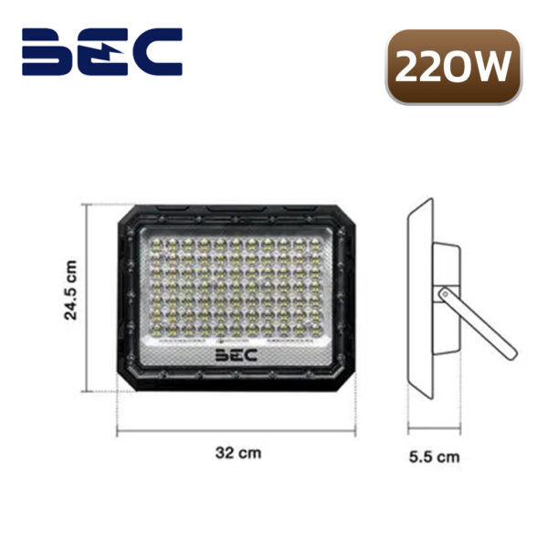 สปอร์ตไลท์โซล่าเซลล์ LED BEC SPIDER TRI COLOR 220W-2