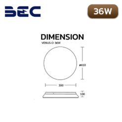 Alternative view of โคมไฟติดเพดาน LED 36W BEC VENUS-O (พร้อมรีโมทคอนโทรล)