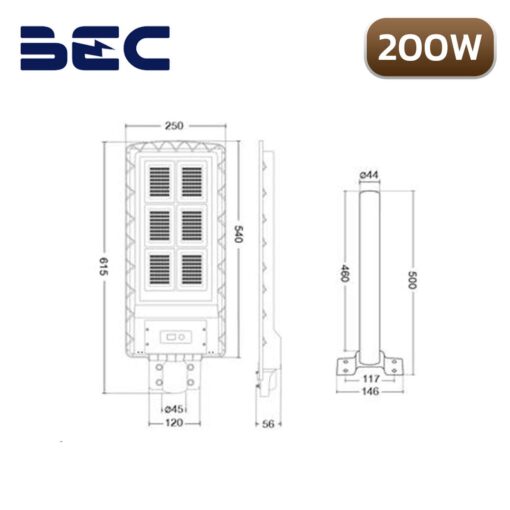 โคมไฟถนนโซล่าเซลล์-LED-200W-BEC-BERLIN3