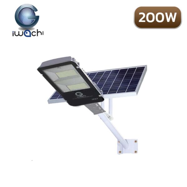 โคมไฟถนนโซล่าเซลล์-LED-200W-IWACHI