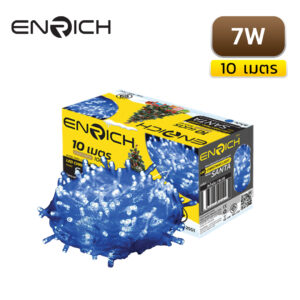 ไฟกระพริบ LED 10 เมตร ENRICH SANTA 7W สีฟ้า