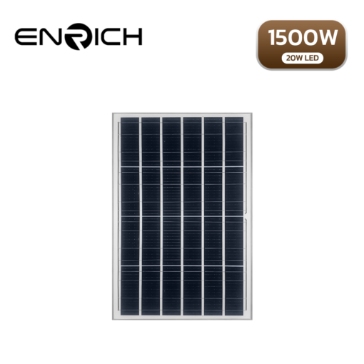 โคมไฟถนนโซล่าเซลล์ LED ENRICH EN-1500 1500W-LED20W