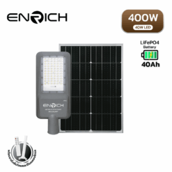 โคมไฟถนนโซล่าเซลล์ LED ENRICH 400W รุ่น MAXNUM+