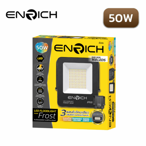 กล่องสปอร์ตไลท์ LED 50W ENRICH FROST